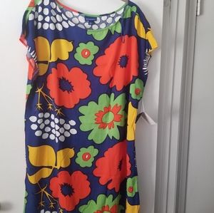 NWT Marimekko XL Multicolored Summer Dress